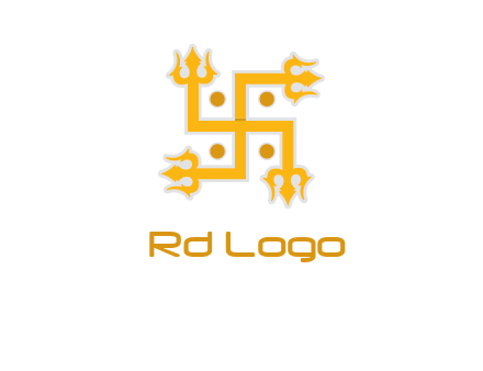 swastika Hinduism logo