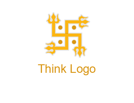 swastika Hinduism logo
