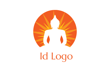 Buddha idol logo