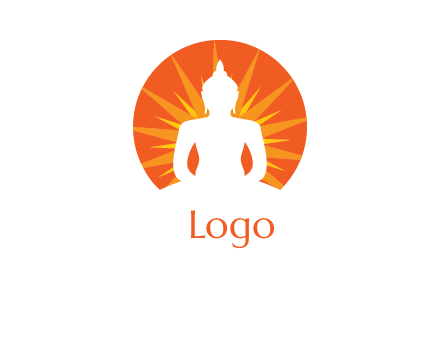 Buddha idol logo