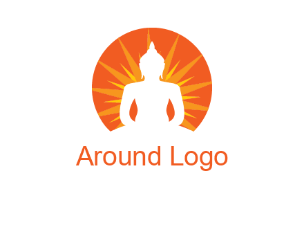 Buddha idol logo