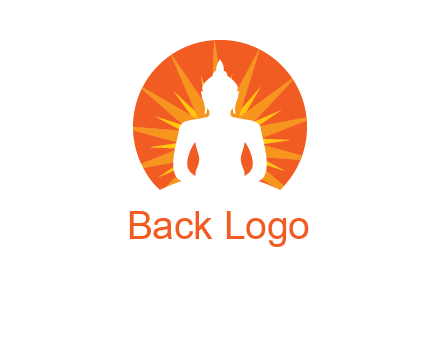 Buddha idol logo