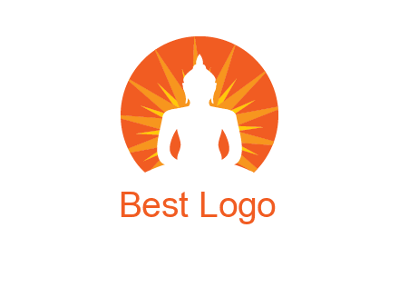 Buddha idol logo