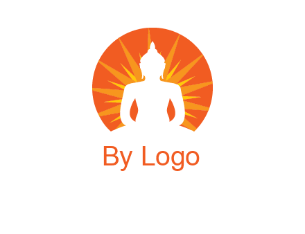Buddha idol logo