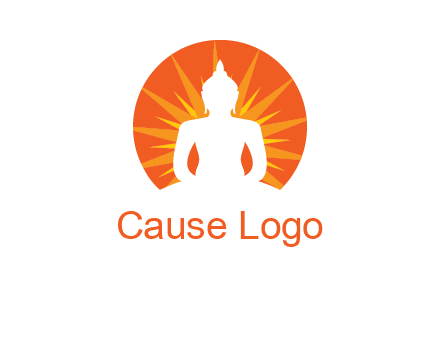 Buddha idol logo