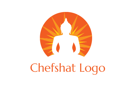 Buddha idol logo
