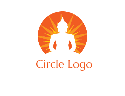 Buddha idol logo