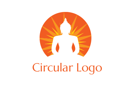 Buddha idol logo