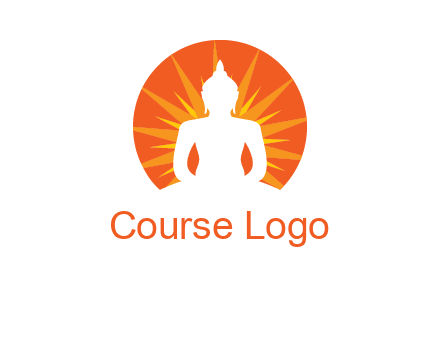 Buddha idol logo