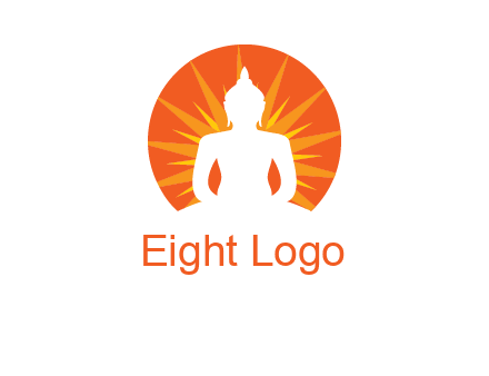 Buddha idol logo