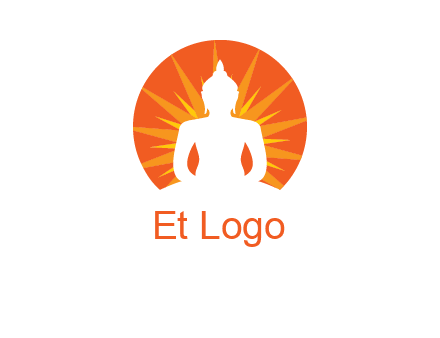 Buddha idol logo