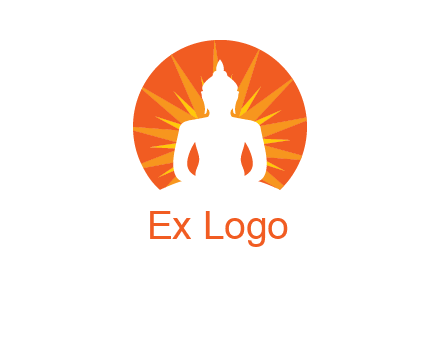 Buddha idol logo
