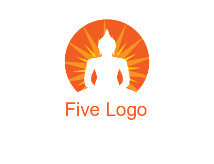 Buddha idol logo