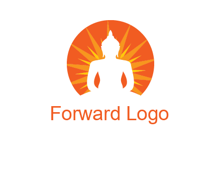 Buddha idol logo