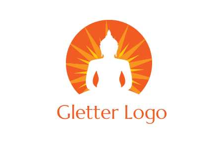 Buddha idol logo