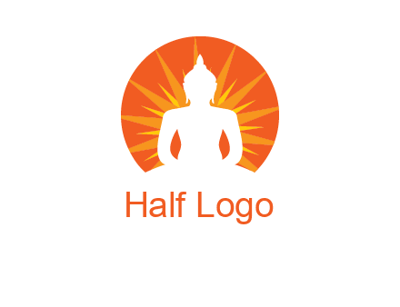 Buddha idol logo