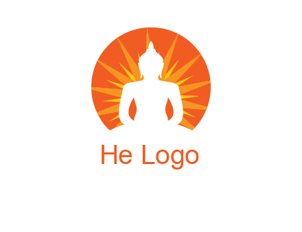 Buddha idol logo