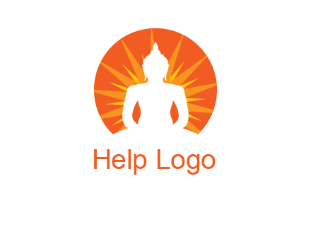 Buddha idol logo