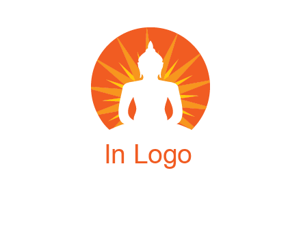 Buddha idol logo