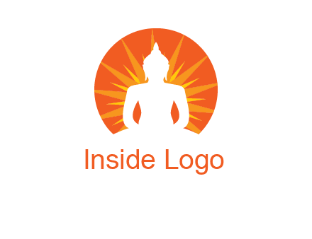Buddha idol logo