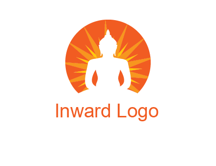 Buddha idol logo