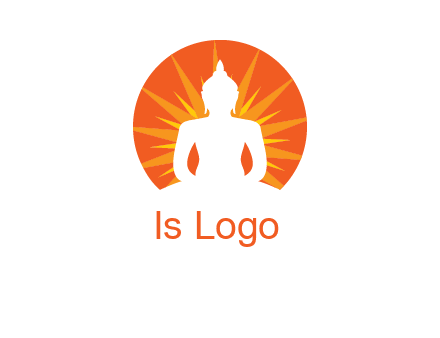 Buddha idol logo