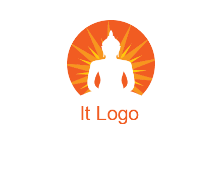 Buddha idol logo