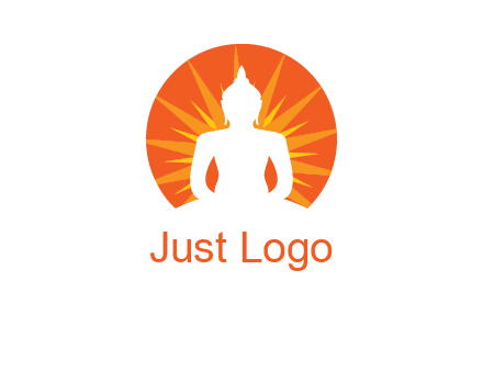Buddha idol logo