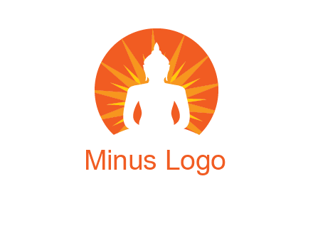 Buddha idol logo
