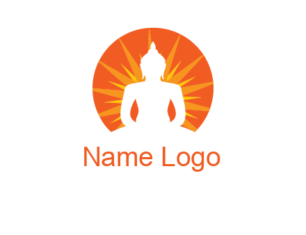 Buddha idol logo