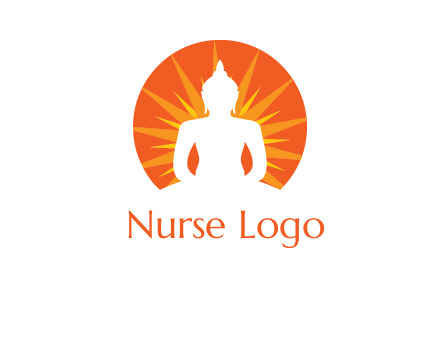 Buddha idol logo