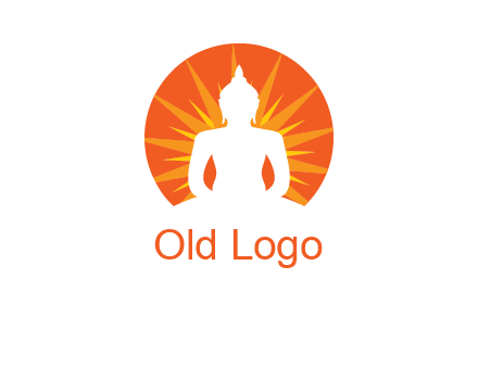 Buddha idol logo
