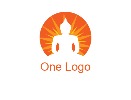 Buddha idol logo