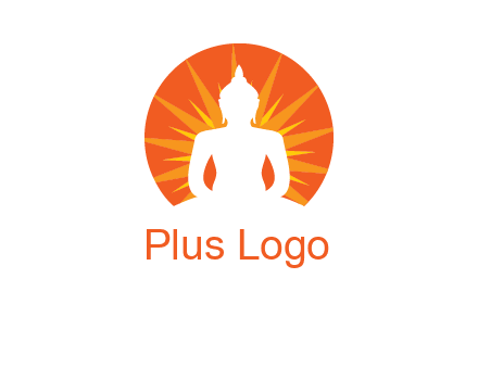 Buddha idol logo
