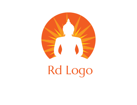 Buddha idol logo
