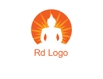 Buddha idol logo