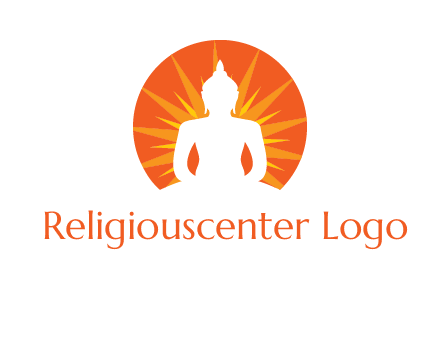 Buddha idol logo
