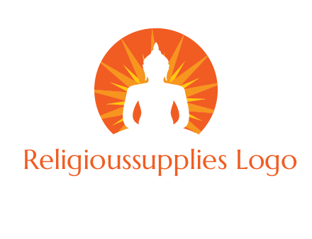 Buddha idol logo