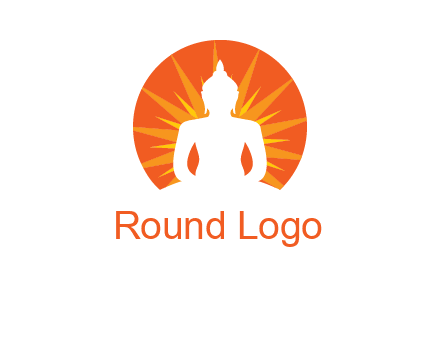 Buddha idol logo