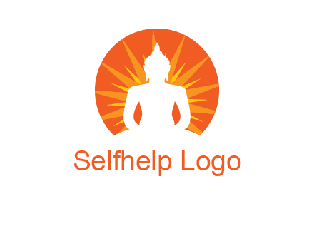 Buddha idol logo
