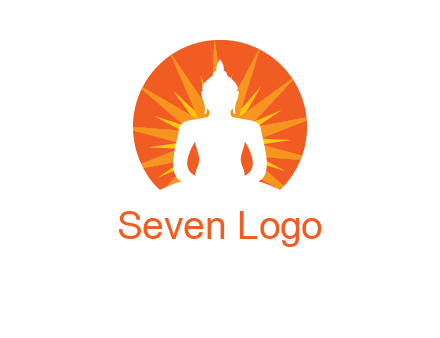 Buddha idol logo