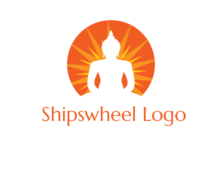 Buddha idol logo