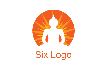 Buddha idol logo