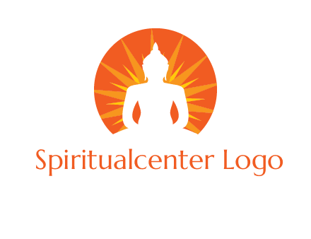 Buddha idol logo