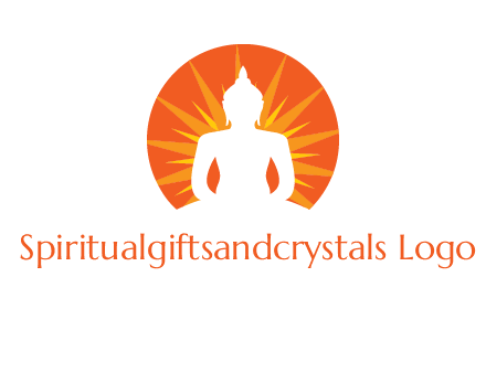 Buddha idol logo