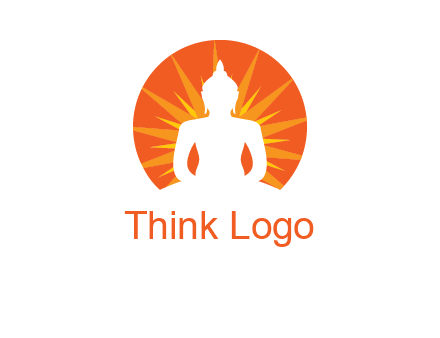 Buddha idol logo