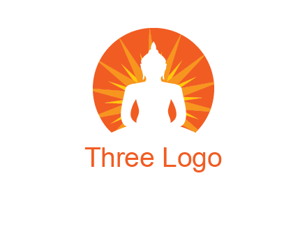 Buddha idol logo