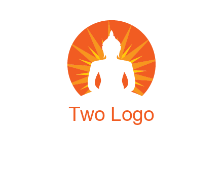 Buddha idol logo