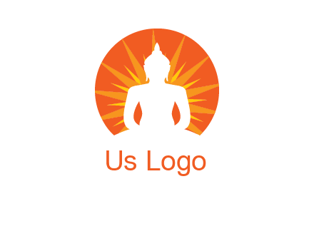 Buddha idol logo