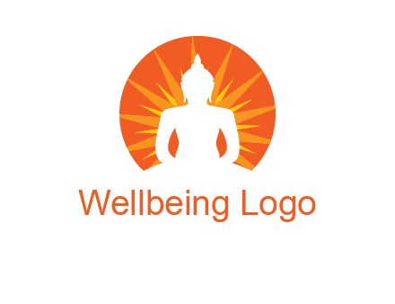 Buddha idol logo